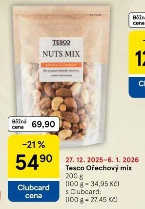 Ořechy mix Tesco