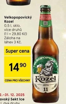Pivo Velkopopovický Kozel