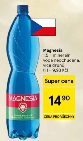 Přírodní voda Magnesia