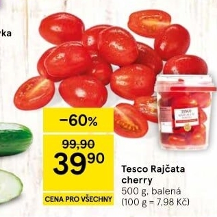 Rajčata cherry Tesco
