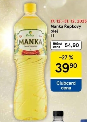 Řepkový olej Manka Fabio