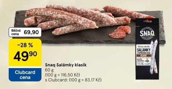 Salámky klasik Snaq Kostelecké uzeniny