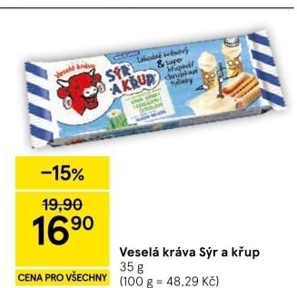 Sýr a křup Veselá kráva