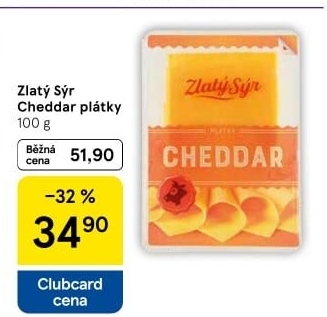 Sýr Cheddar Zlatý sýr