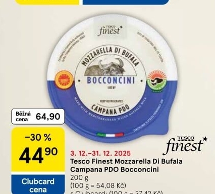 Sýr Mozzarella di Bufala Tesco Finest