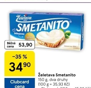 Sýr tavený Smetanito Želetava