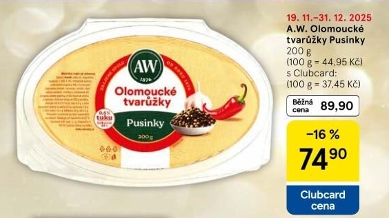 Sýr tvarůžky olomoucké Pusinky A.W.