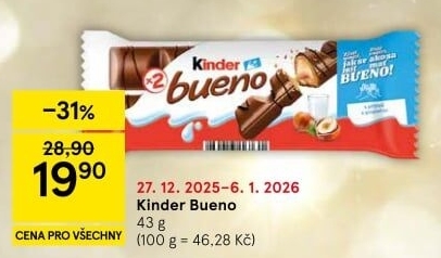 Tyčinka Bueno Kinder