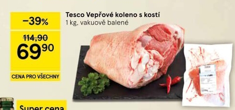 Vepřové koleno s kostí Tesco