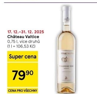 Vína Chateau Valtice