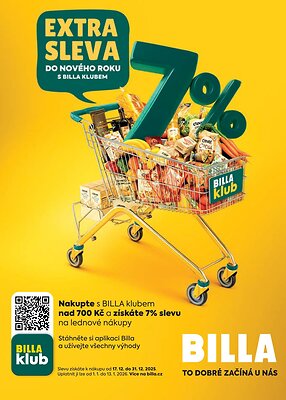 akční leták BILLA 27.12.2025-31.12.2025
