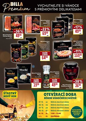 akční leták BILLA 27.12.2025-31.12.2025