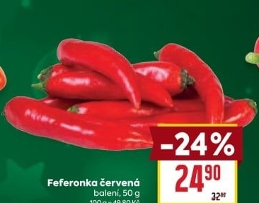 Feferonky červené