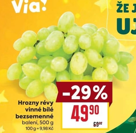 Hrozny bílé bezsemenné Billa Bonvia
