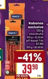 Kabanos Exclusive Snack !t Tarczyński