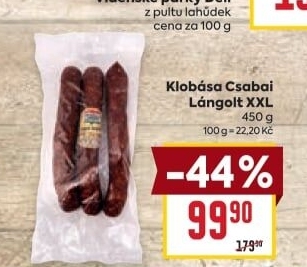 Klobása Lángolt Csabai