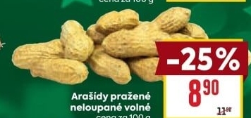 Neloupané arašídy