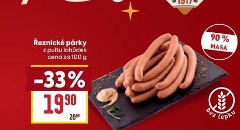 Párky Řeznické Kostelecké uzeniny