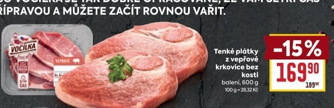 Vepřová krkovice bez kosti Vocílka