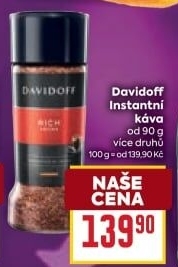 Instantní kávy Davidoff