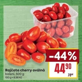 Rajčata cherry oválná