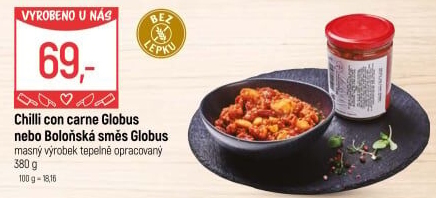 Chilli con carne ve skle Globus