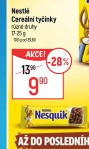 Tyčinka cereální Nestlé