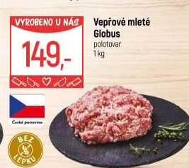 Vepřové mleté maso Globus