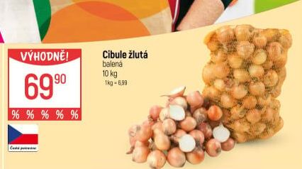 Cibule kuchyňská žlutá