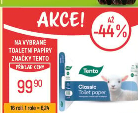 Toaletní papír 3vrstvý Tento