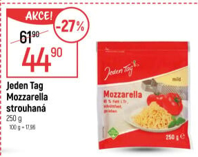 Sýr Mozzarella strouhaná Jeden Tag
