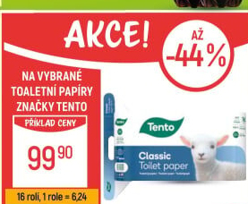 Toaletní papír 3vrstvý Tento