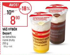 Dezert se šlehačkou Váš Výběr