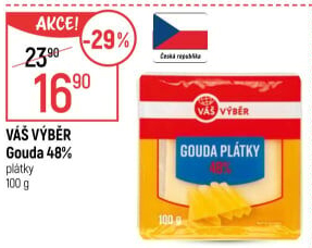 Sýr Gouda 48 % Váš Výběr