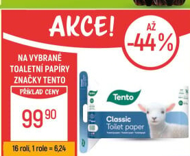 Toaletní papír 3vrstvý Tento