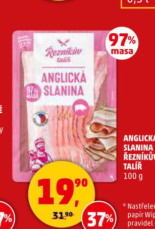 Anglická slanina Řezníkův talíř - Penny Market akcniletaky.com