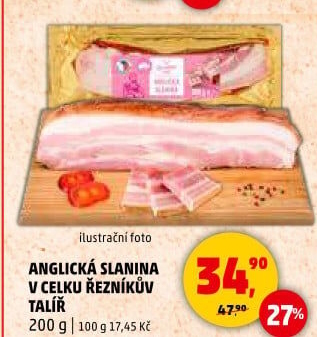 Anglická slanina Řezníkův talíř