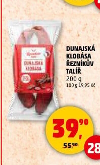 Dunajská klobása Řezníkův talíř