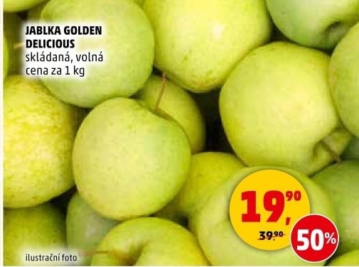 Jablka Golden Delicious