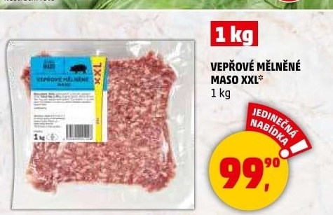 Mělněné vepřové maso Dobré maso