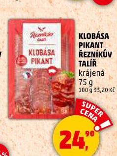Pikantní klobása Řezníkův talíř