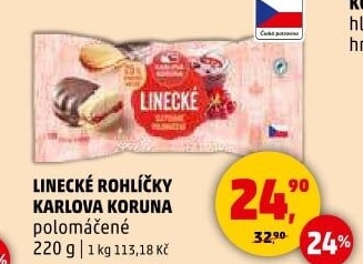 Rohlíčky linecké Karlova Koruna