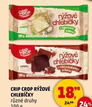 Rýžové chlebíčky polomáčené Crip Crop