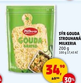 Sýr Gouda strouhaná Milkeria