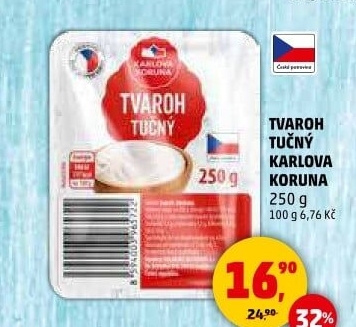 Tvaroh tučný Karlova Koruna