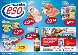 akční leták ESO MARKET 2.1.2025-11.1.2025