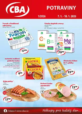 akční leták CBA 7.1.2025-18.1.2025
