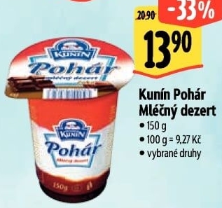 Mléčný Pohár Mlékárna Kunín
