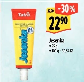 Mléko kondenzované Jesenka Tatra