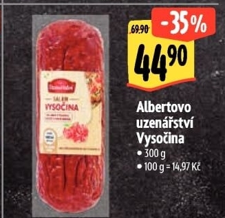 Salám Vysočina Albertovo uzenářství